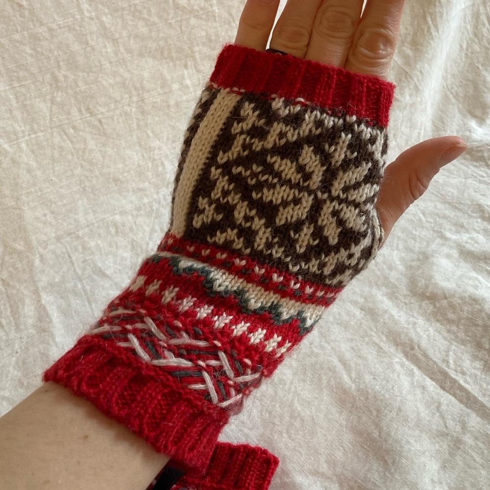Selene.L. | Fingerless Gloves Wool Mittens